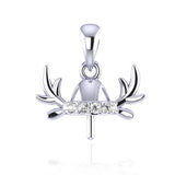 Real Silver 925 Pendant Christmas Women Charm for Necklace Jewelry Pendant