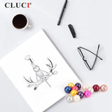 Real Silver 925 Pendant Christmas Women Charm for Necklace Jewelry Pendant