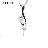 925 Silver Zircon Pendant for Necklace Making SP113SB
