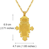 Ethiopian Cross Pendant Necklace Africa Big Crosses Jewelry