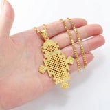 Ethiopian Cross Pendant Necklace Africa Big Crosses Jewelry