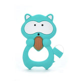 Raccoon Silicone Teether Soft DIY Baby Teething Toy Necklace Accessories