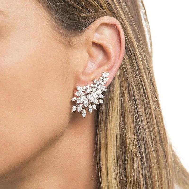 Sparkling CZ Stud Earrings for Women