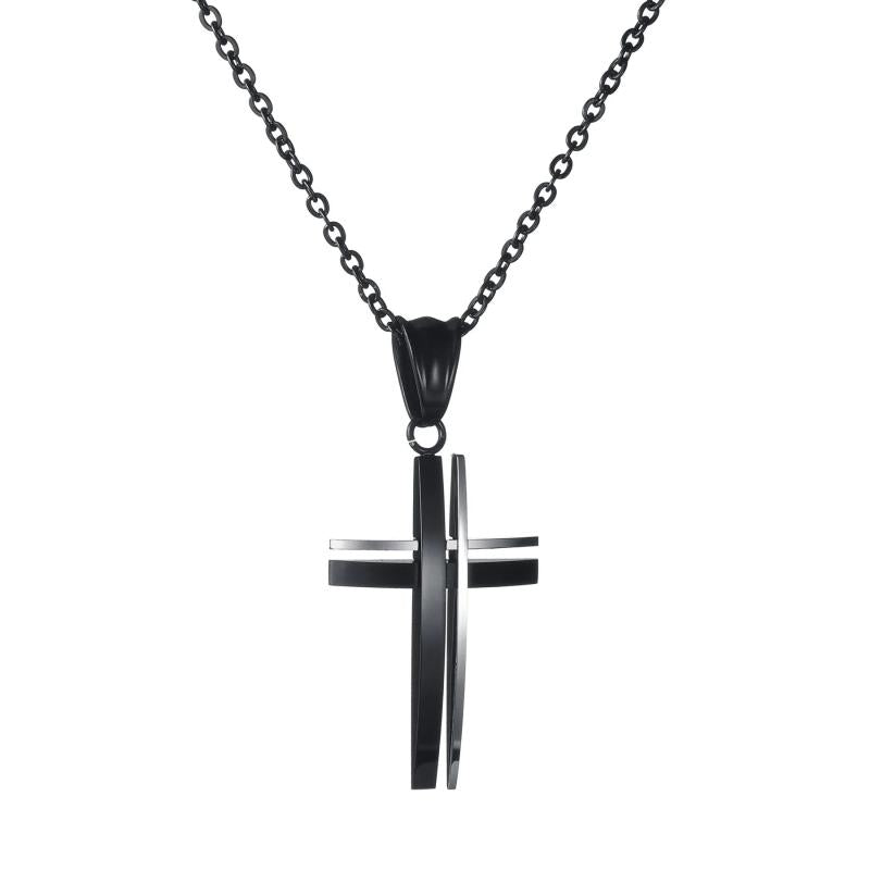 Unisex Lord Pendant Cross Necklace
