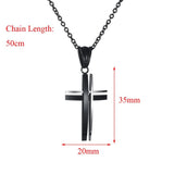 Unisex Lord Pendant Cross Necklace