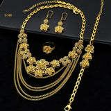 Ethiopian Tassel 24K Plated Jewelry Set For Women