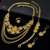 Ethiopian Tassel 24K Plated Jewelry Set For Women