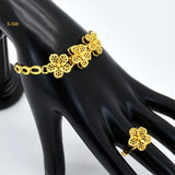 Ethiopian Tassel 24K Plated Jewelry Set For Women
