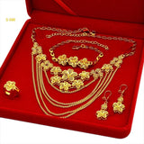 Ethiopian Tassel 24K Plated Jewelry Set For Women