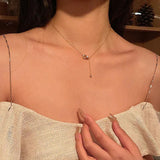 Circle Buckle Pendant Necklace European and American Jewelry