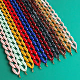 FishSheep Chunky Chain Choker Necklace Acrylic Vintage Resin Long Neck