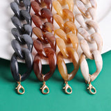 FishSheep Chunky Chain Choker Necklace Acrylic Vintage Resin Long Neck