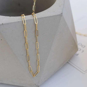 Silver Chunky Chain Necklace for Women Party Jewelry