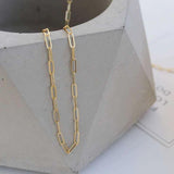 Silver Chunky Chain Necklace for Women Party Jewelry