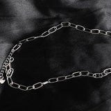 Silver Chunky Chain Necklace for Women Party Jewelry