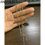 Silver Beads Chain Necklace For Women Men