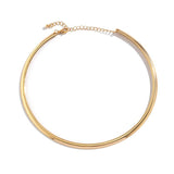 Vintage Iron Metal Torques Choker Necklace for Women