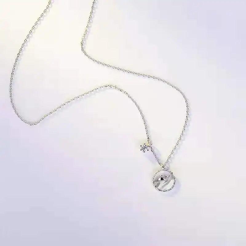 Ocean Whale Necklaces for Women Fritillary Choker Clavicle Chain