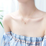 Freshwater Pearl Necklace Angel Pendant 92 Silver