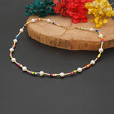 Go2Boho Pearl Choker Necklace Freshwater Pearls Jewelry Beads Collier