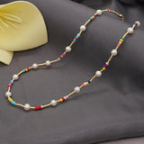 Go2Boho Pearl Choker Necklace Freshwater Pearls Jewelry Beads Collier