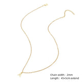 Stainless Steel Initial Letter Necklace - O-Chain Women Jewelry Gift