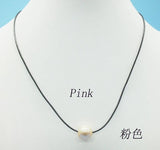 Natural Leather Rope 11MM Baroque Pearl Necklace