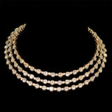 Rhinestone Collar Necklaces for Women Choker