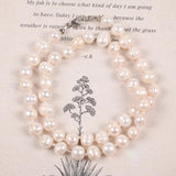 Freshwater Pearl Necklace Irregular Shape Punch Pearl Choker Vintage Jewelry