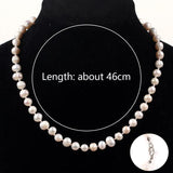 Freshwater Pearl Necklace Irregular Shape Punch Pearl Choker Vintage Jewelry