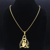 Stainless Steel Catholic Jesus Cross Pendant Necklace