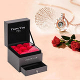 100 Language I Love You Roses Necklace
