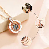 100 Language I Love You Roses Necklace