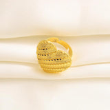 Ethiopian Heart Shape Jewelry Set 24K Habesha Vintage Wedding Bride