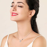 Dainty Butterfly CZ 925 Silver Necklace for Women