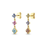 925 Silver Turquoise Flower Jewelry Set for Women