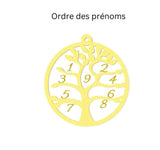 Family Tree Necklace Stainless Steel Pendant