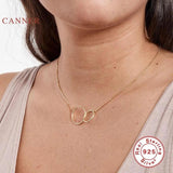 Real 925 Sterling Silver Diamond Necklace Chain 18k Choker Bijoux Collar