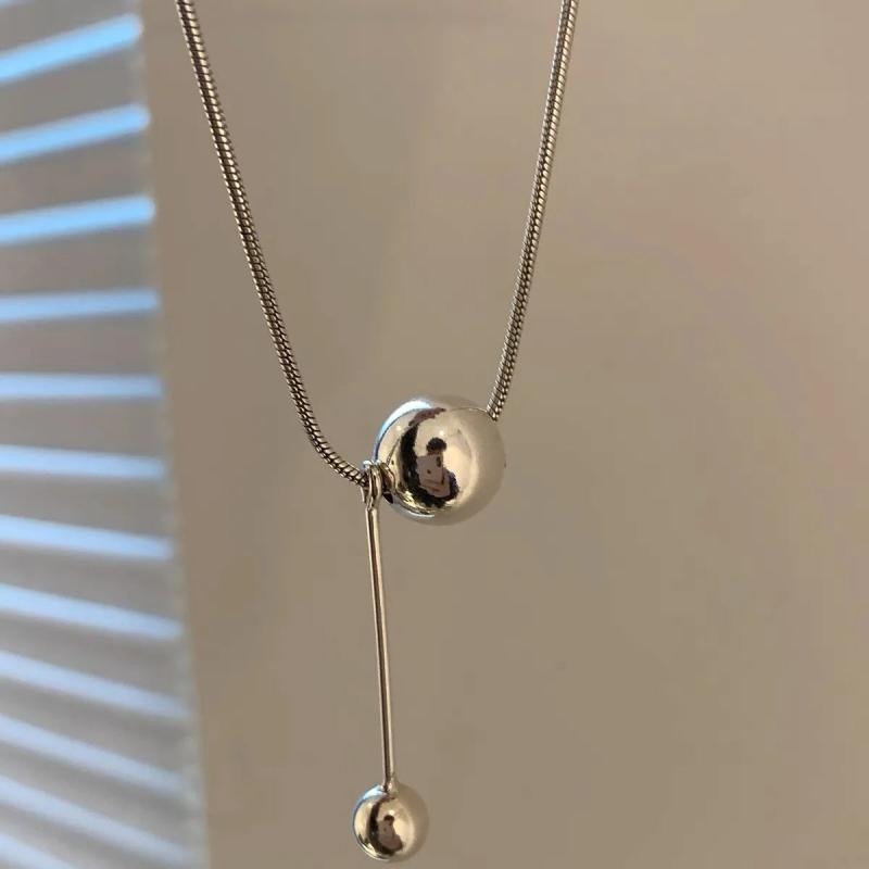 925 Silver Sparkling Ball Choker Necklace for Women