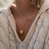 Sun Moon Clavicular Bone Necklace Silver 925 Zircon Women's Necklace