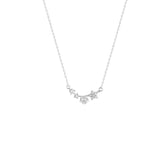 925 Silver Geometric Stars Necklace Women Engagement Jewelry