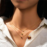 Single Zircon Necklace S925 Sterling Silver Women Gift