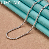 925 Silver 3mm Snake Chain Necklace For Man Women