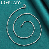 925 Silver 3mm Snake Chain Necklace For Man Women