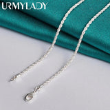 925 Silver 3mm Snake Chain Necklace For Man Women