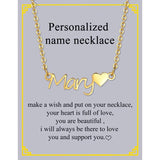 Stainless Steel Name Necklace for Women - Custom Initial Letter