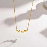Stainless Steel Name Necklace for Women - Custom Initial Letter