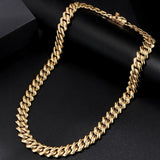 Chunky Cuban Link Chain 14MM Men Women Plated Rapper Necklace