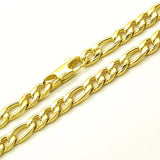 18K Plated Necklace 6mm Width Stainless Steel Chain 20-36''