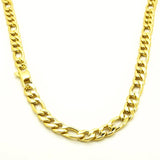 18K Plated Necklace 6mm Width Stainless Steel Chain 20-36''